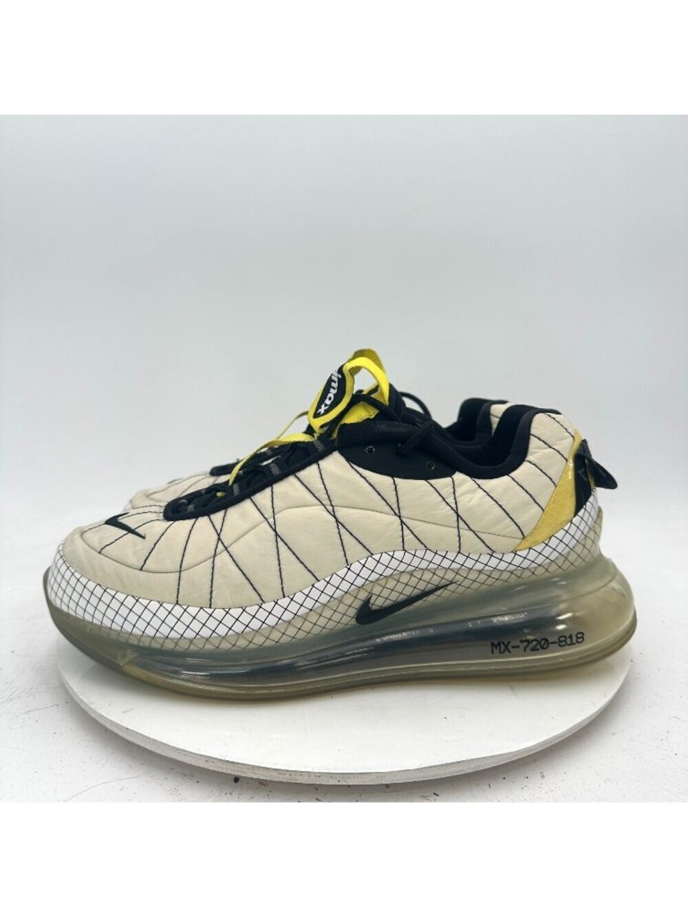 Nike Air Max MX 720 818 Yellow Men Size 9 CI3871-100 Yellow White Black Shoes